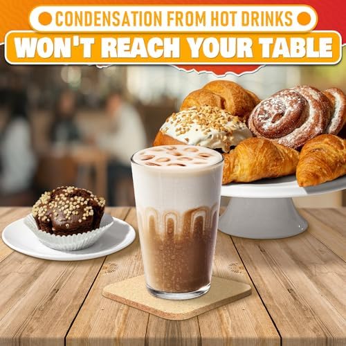 30 Pcs Disposable Coasters for Drinks to Protect Furniture, Reusable