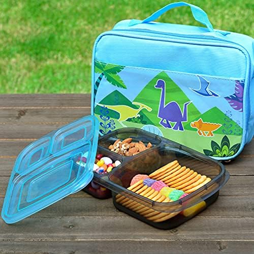 Youngever 7 Sets Bento Lunch Box, Meal Prep Containers, Reusable 3