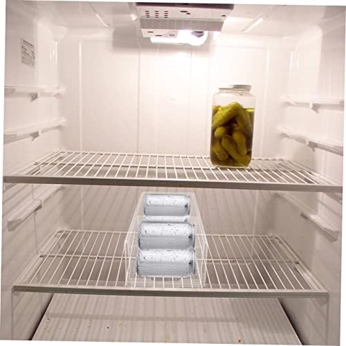 Refrigerator Soda Can Organizer Stackable PP Storage Bin for Kitchen