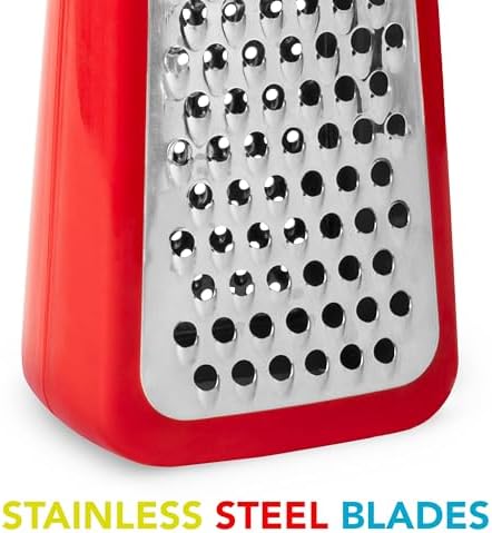 Joie Tower Grater, Double Sided, Stainless Steel, Dishwasher Safe, BPA