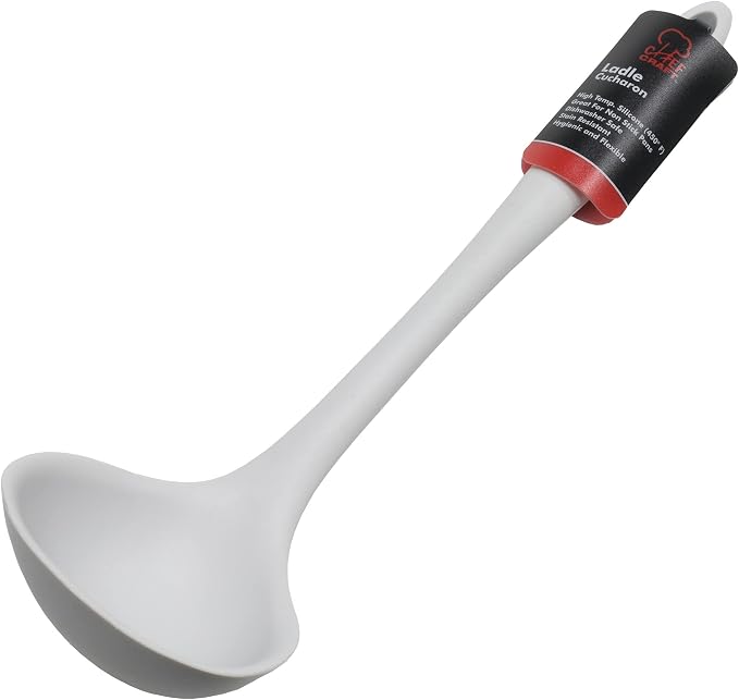 Chef Craft Premium Silicone Cooking Ladle, 11.25 inch - Image 2