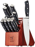 Henckels Forged Accent 15-Pc Knife Block Set, Black Handle