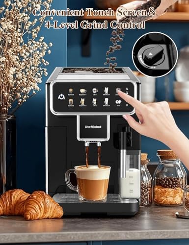 Chef Robot Automatic Espresso Machine Coffee Maker, 12 Cup