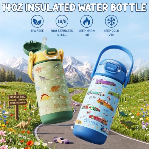 Fimibuke Kids Bento Lunch Box w/Insulated Water Bottle, Lunch Bag &