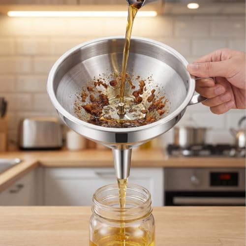 Kitchen Funnel with Fine Filter