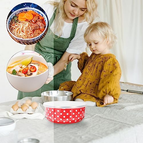 BESTonZON Food Storage Bowl Set with Lids 5-Pack 8.45 to 33.81 Oz