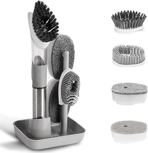 4-in-1 Dish Cleaning Brush Soap Dispensing Dish Brush Set by Unknown
