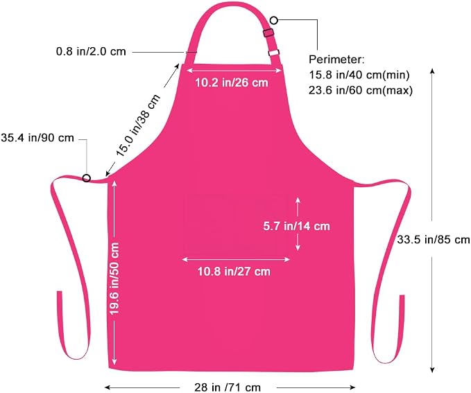 Jubatus 2 Pack 100% Cotton Aprons - Image 7