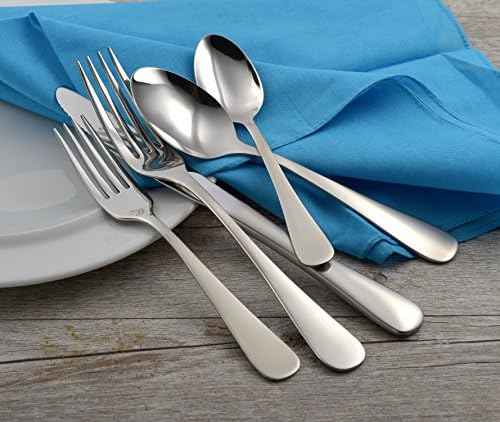 Liberty Tabletop Satin Annapolis 65 Piece Flatware Set for 12 Made in