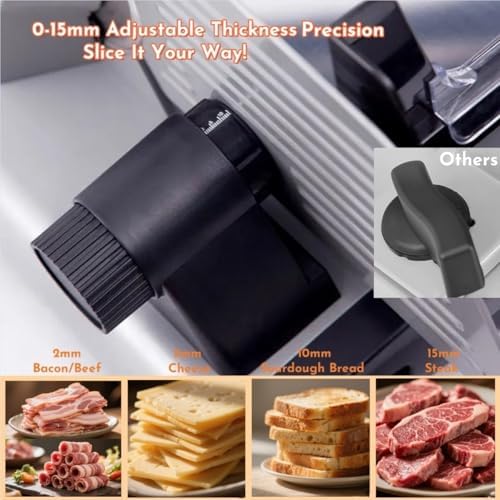 Meat Slicer and Food Dehydrator Bundle, 5 BPA-Free Trays