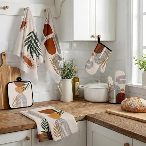 Bohemian Kitchen Towel Set, 8 Pack