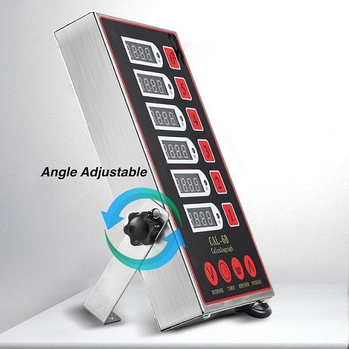 Commercial Kitchen Timer with 6 Channels, Professional LED Digital Timer - Image 7