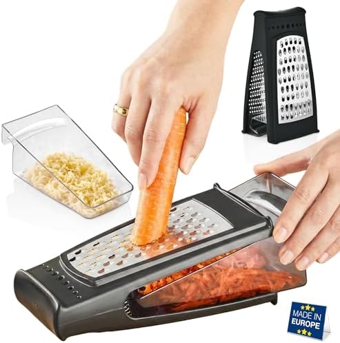 HAKAN Handheld Cheese and Vegetable Grater, 18.5 oz Box