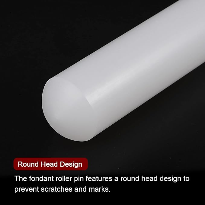 HARFINGTON Fondant Rolling Pin PP 50cm x 2.5cm Non Stick - Image 4