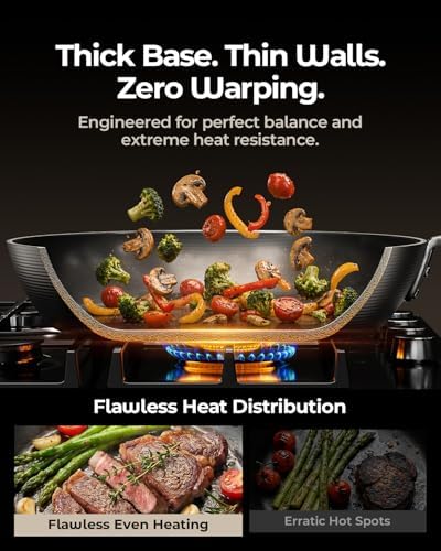 2-Piece Auto-Seasoning Carbon Steel Pan Set 10 & 12 Inch, Deep