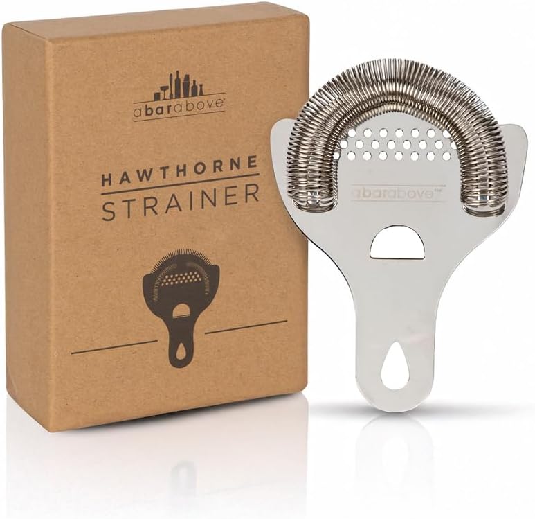 A Bar Above Premium Hawthorne Strainer, Stainless Steel High Density