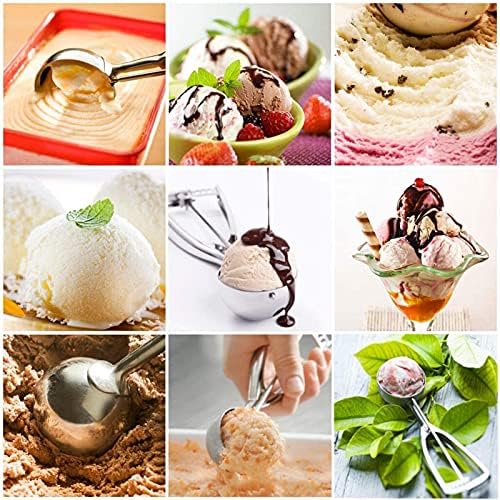 3Pcs Cookie Scoop Set, Ice Cream Scoop, Stainless Steel Cookie Dough