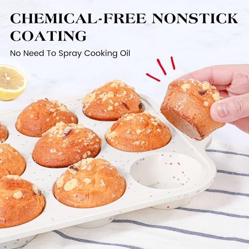 2 Pcs Muffin Pans + 2 Pcs Mini Brownie Pans