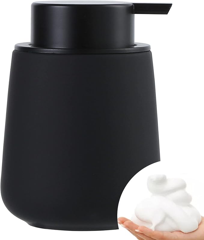 Bosilunlife Ceramic Foaming Soap Dispenser - 12Oz Bathroom Countertop Kitchen by BosilunLife
