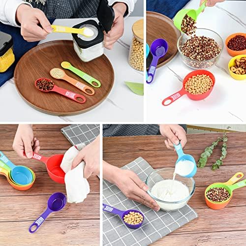 Smithcraf Measuring Cups and Spoons Set, 12 Pieces Cute Metric & US