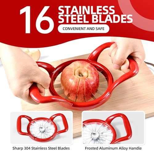 5.5-Inch 16-Slice Apple Corer Cutter