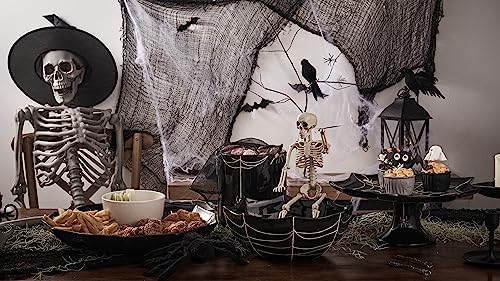 Bico Halloween Spider Web 9.5 inch Black Candy Ceramic Serving Bowl