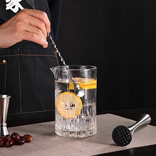 Stainless Steel Muddler for Cocktails,Mixing Spoon and Measuring