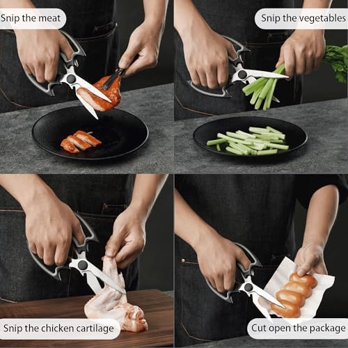 OMDAR Bat Kitchen Scissors 2 Pack - Halloween Gifts Goth Cute Kitchen