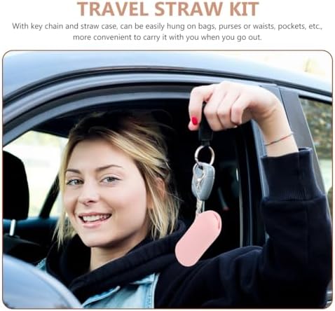 Luxshiny Travel Straw Kit Silicone Material 1 X Silicone Straw Case