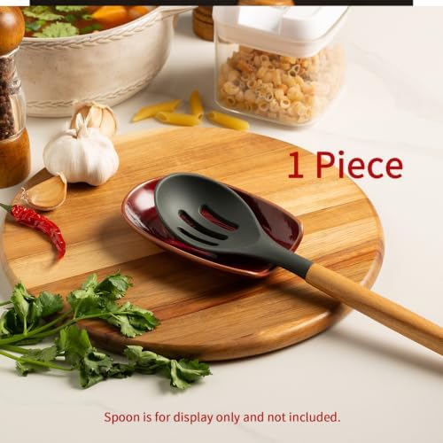 Ceramic Spoon Rest for Stove Top, Spoon Holder for Kitchen Counter