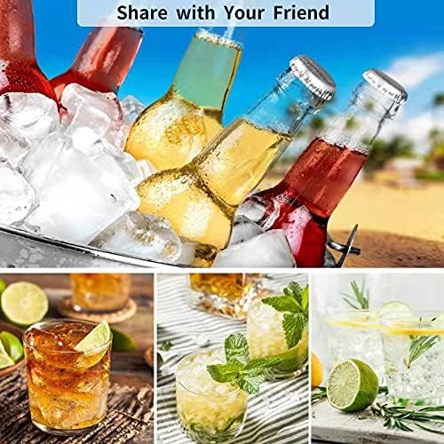 Ice Cube Trays Set of 2, Easy Release 15 Flexible Silicone Ice Cube Molds - Image 7