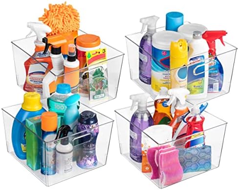 ClearSpace Clear Plastic Storage Bins, 2 Pack