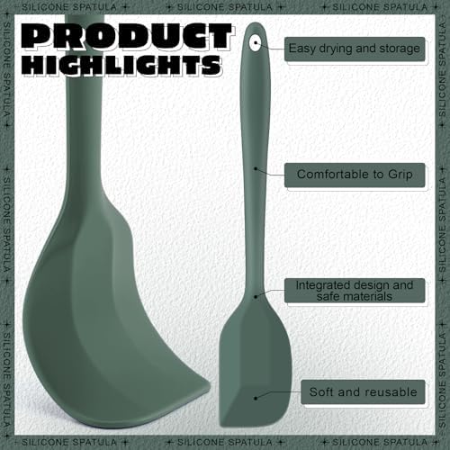 Honeydak 24 Pieces Mini Silicone Spatulas, 8.3 Inch Small Rubber