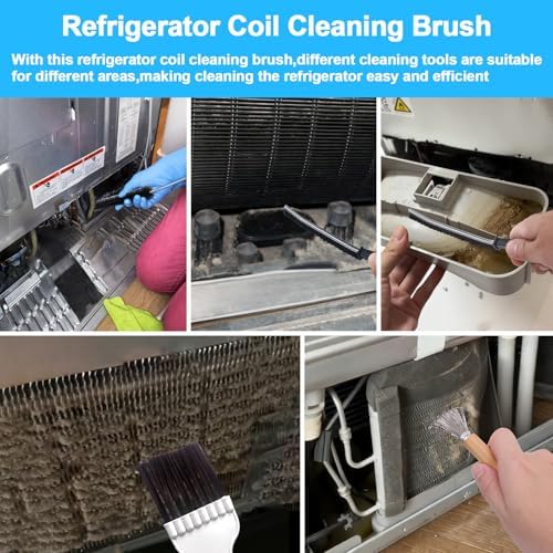 XANGNIER Refrigerator Coil Cleaning Brush Kit, 5-Piece