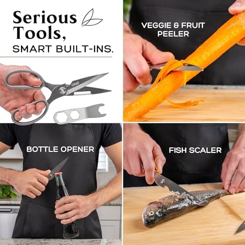 Kitchen Scissors All Stainless Steel – Lifetime Replace. Warranty*