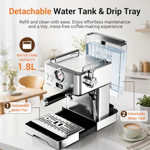 20 Bar Espresso Maker with Milk Frother