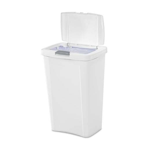 Sterilite 13 Gallon TouchTop Wastebasket Trash Can Garbage Recycle Bin - Image 9