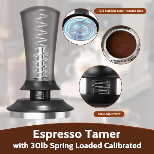 ENLOY 7 PCS Espresso Accessories, WDT Tool Espresso Machine Tamper