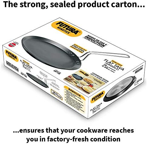 Hawkins Futura 26 cm Flat Tava, Non Stick Tawa with Stainless Steel