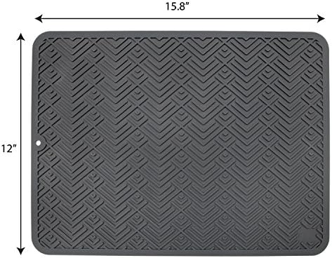 S&T INC. Silicone Dish Drying Mat or Trivet for Kitchen Durable, Heavy
