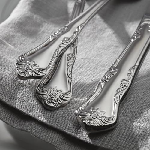 Oneida Azalea 45-Piece 18/0 Silverware Set for 8, Flatware