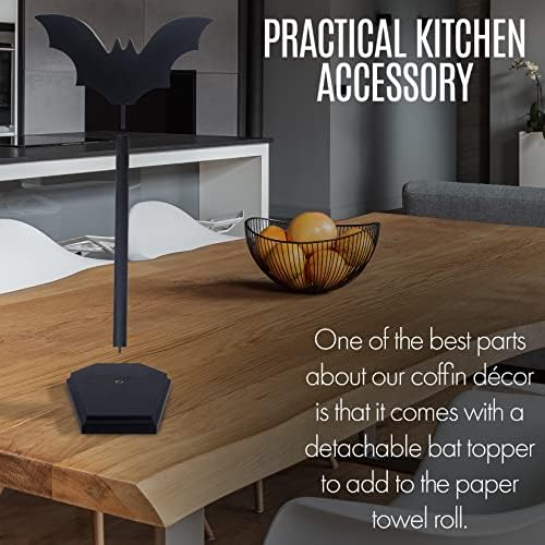 Bat Paper Towel Holder, Halloween Kitchen Decor