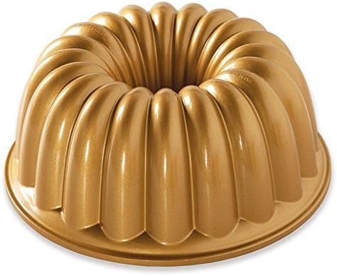 Nordic Ware Elegant Party Bundt Pan, 22.3 x 9.3 cm, Gold Ultimate