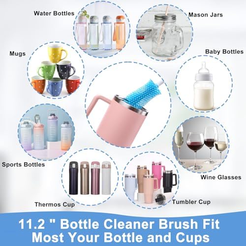 XANGNIER Water Bottle Cleaner Brush Kit for Hydrojug 32oz/40oz Cup,5