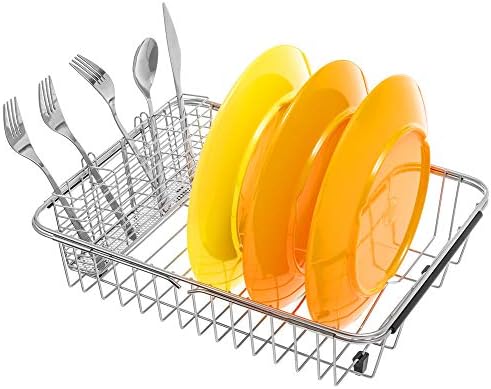 SANNO Utensil Silverware Holder Organizer Hanging Cutlery Organizer
