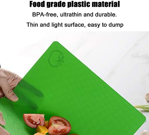 6Pcs Color Coded Cutting Boards Set, Flexible Non - Slip Chopping Mats