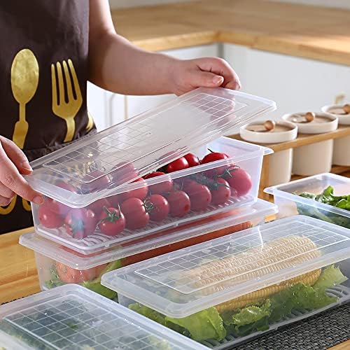 SOUJOY 6 Pack Produce Saver Containers, 1.5L, with Lids