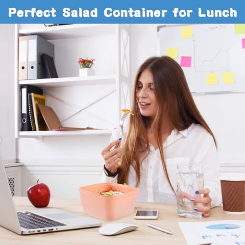 Tessco for you 6 Pcs 50 oz Salad Lunch Container for