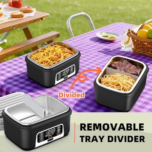 XL 6.3-Cups Cordless Electric Heated Lunch Box
