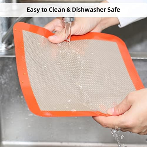 Square Silicone Baking Mats for 10 Inch Cake Pan, 9.65"Square Food